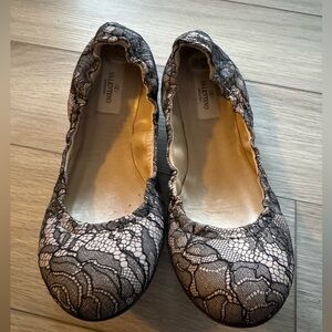 Valentino lace flats